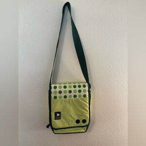 Artic Zone Green Polka Dot Portable Cooler or Lunchbox With Velcro Closure